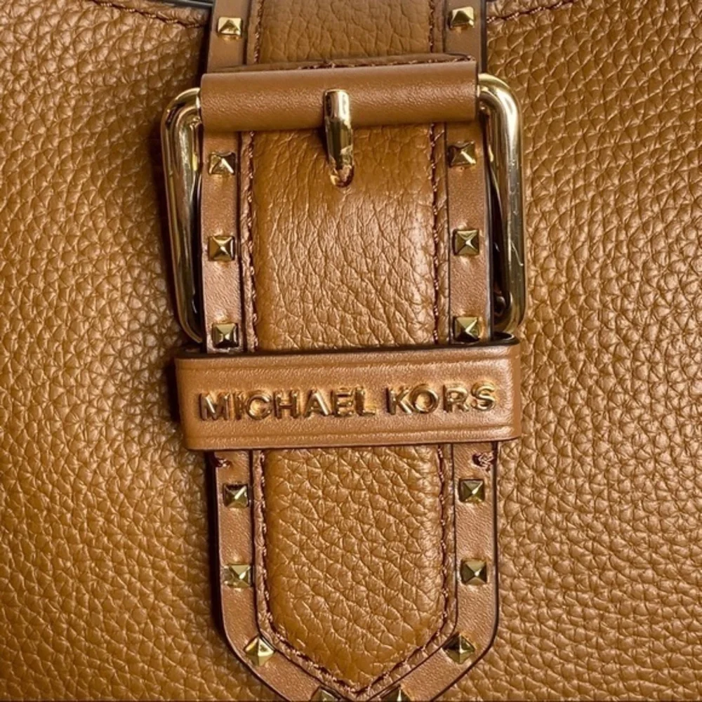 MICHAEL KORS Brown Leather Shoulder Handbag NWT - Picture 9 of 13